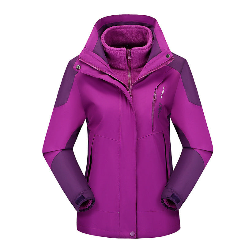 Damen Dreiteilige Softshell‑Funktionsjacke mit herausnehmbarem Fleece‑Innenlayer – Célinea