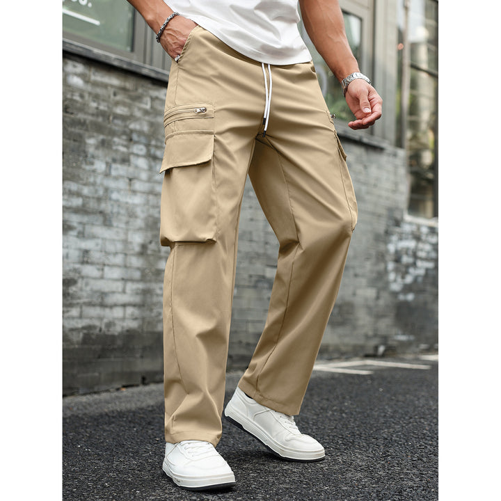 Herren Multifunktionale Cargo-Hose mit Taschen und elastischem Bund Echo Archiv