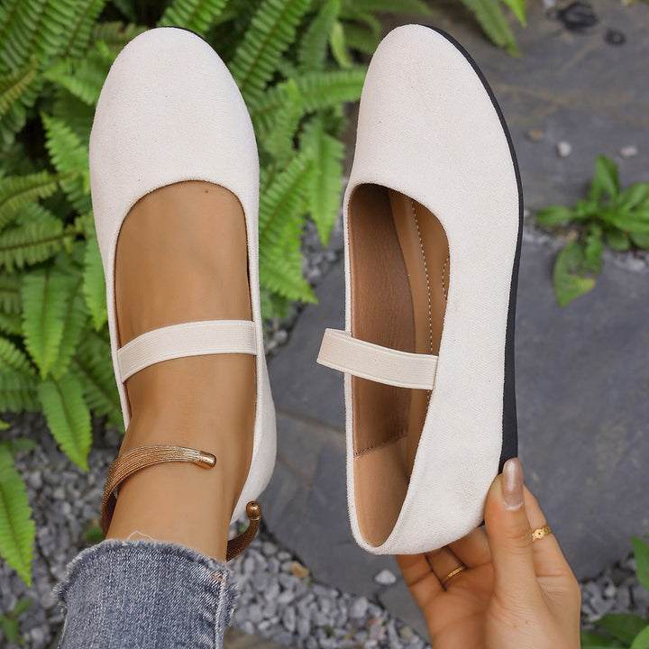 Damen Ballerinas mit verstellbarem Riemen und komfortablem Fußbett Echoarchiv