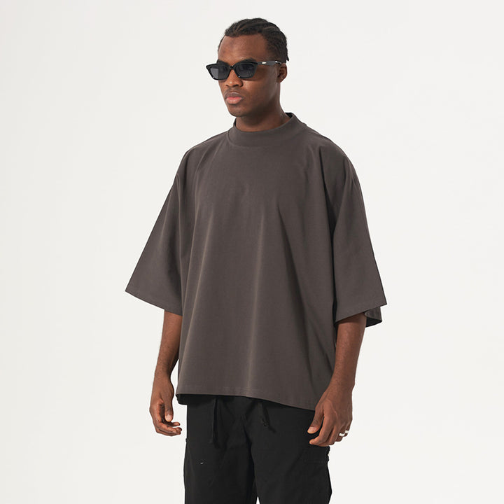 Unisex Oversize Boxy T‑Shirt aus schwerer Baumwolle mit weitem Schnitt und verlängerten Ärmeln Echo Archiv
