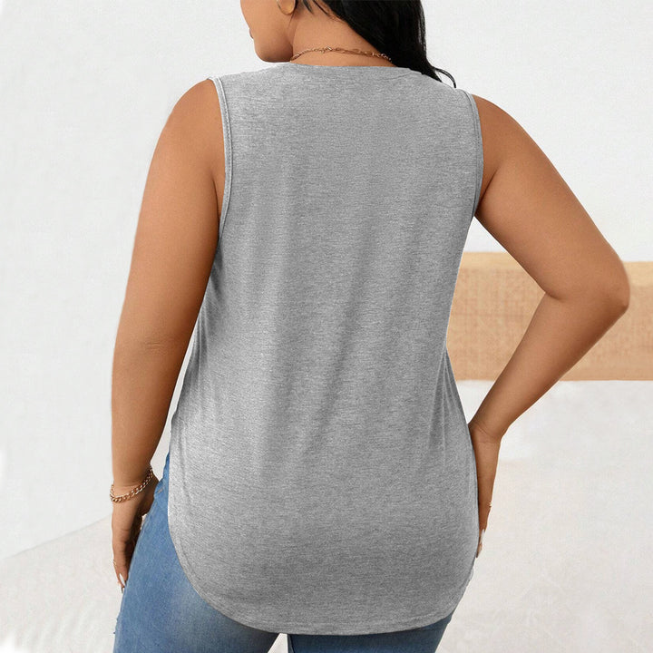 Damen lässiges Tanktop mit seitlichen Schlitzen und modischem Schnitt Echo Archiv