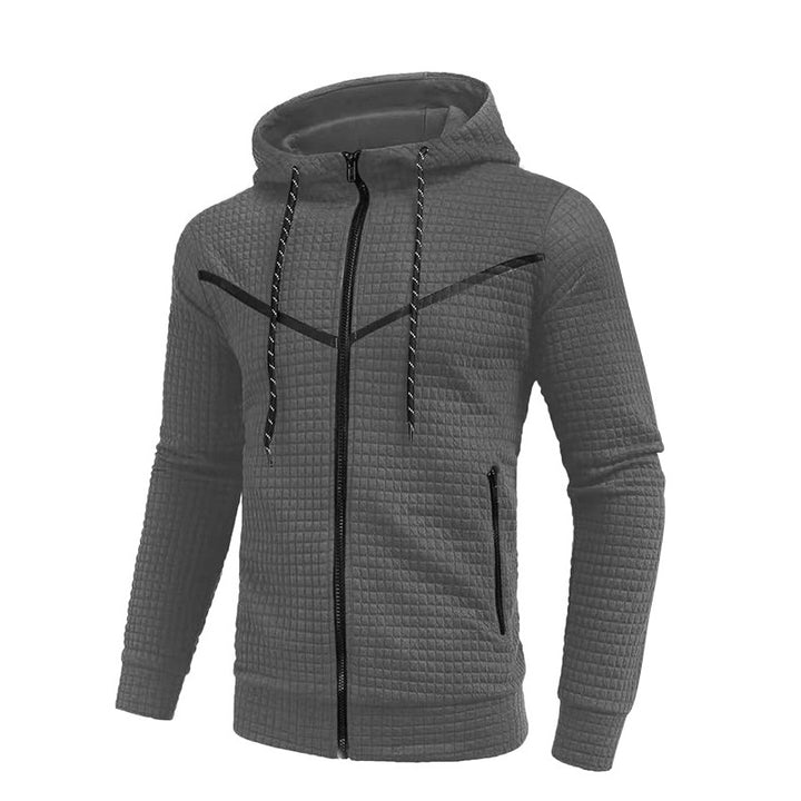 Herren stylische Jacke mit strukturiertem Design und praktischem Reißverschluss Echoarchiv