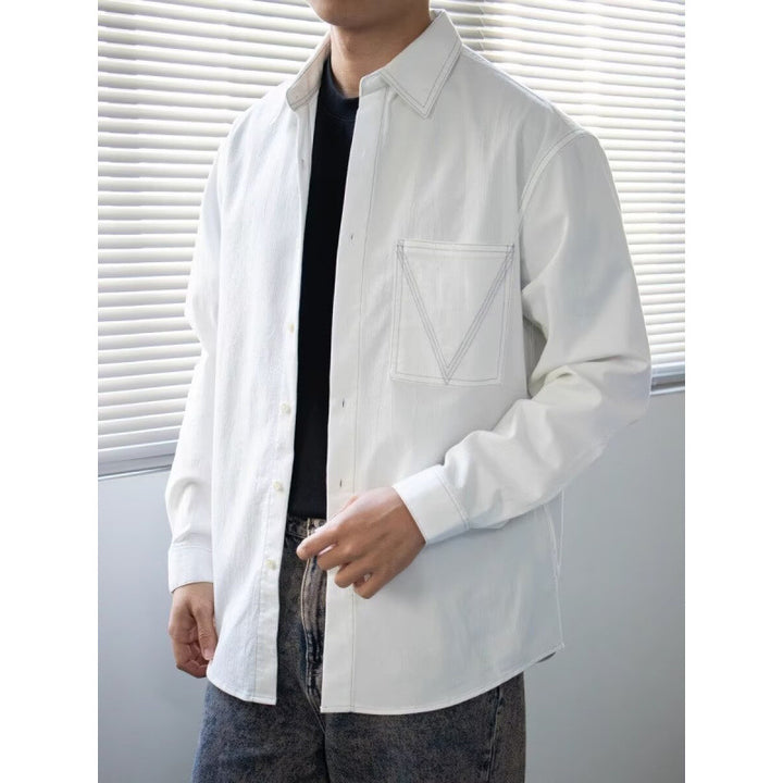Herren Casual Hemd mit Taschen Echo Archiv
