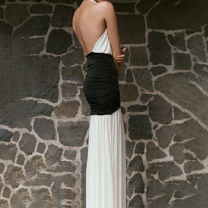 Damen Elegantes Maxi-Kleid mit raffiniertem Wickeloberteil Echo Archiv