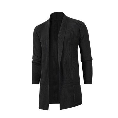 Herren Strickjacke mit offenem Schnitt und praktischen Taschen Echoarchiv