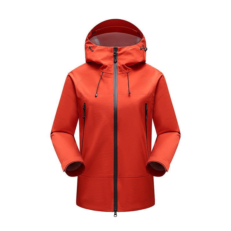 Herren Minimalistische technische dreilagige Softshelljacke mit versiegelten Nähten und wasserdichtem Frontreißverschluss Echo Archiv