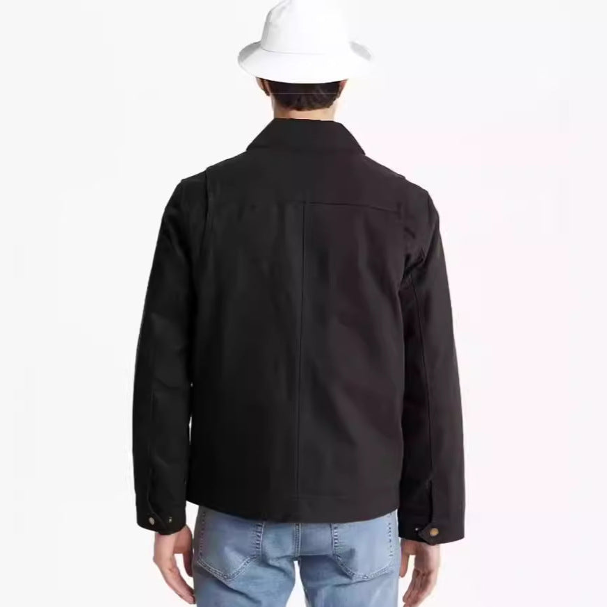 Herren lässige Utility-Jacke mit großzügigen Taschen und gefüttertem Kragen Echoarchiv
