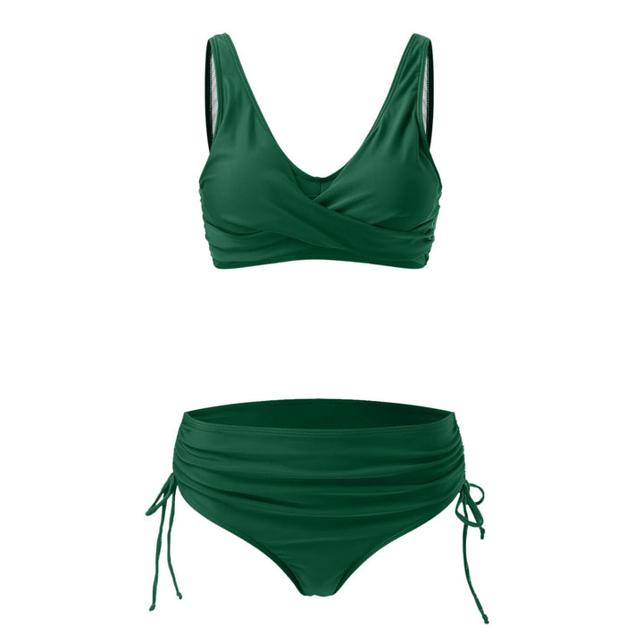 Damen Hochwertiges Wickel-Bikini-Set mit regulierbarem Höschen Echo Archiv