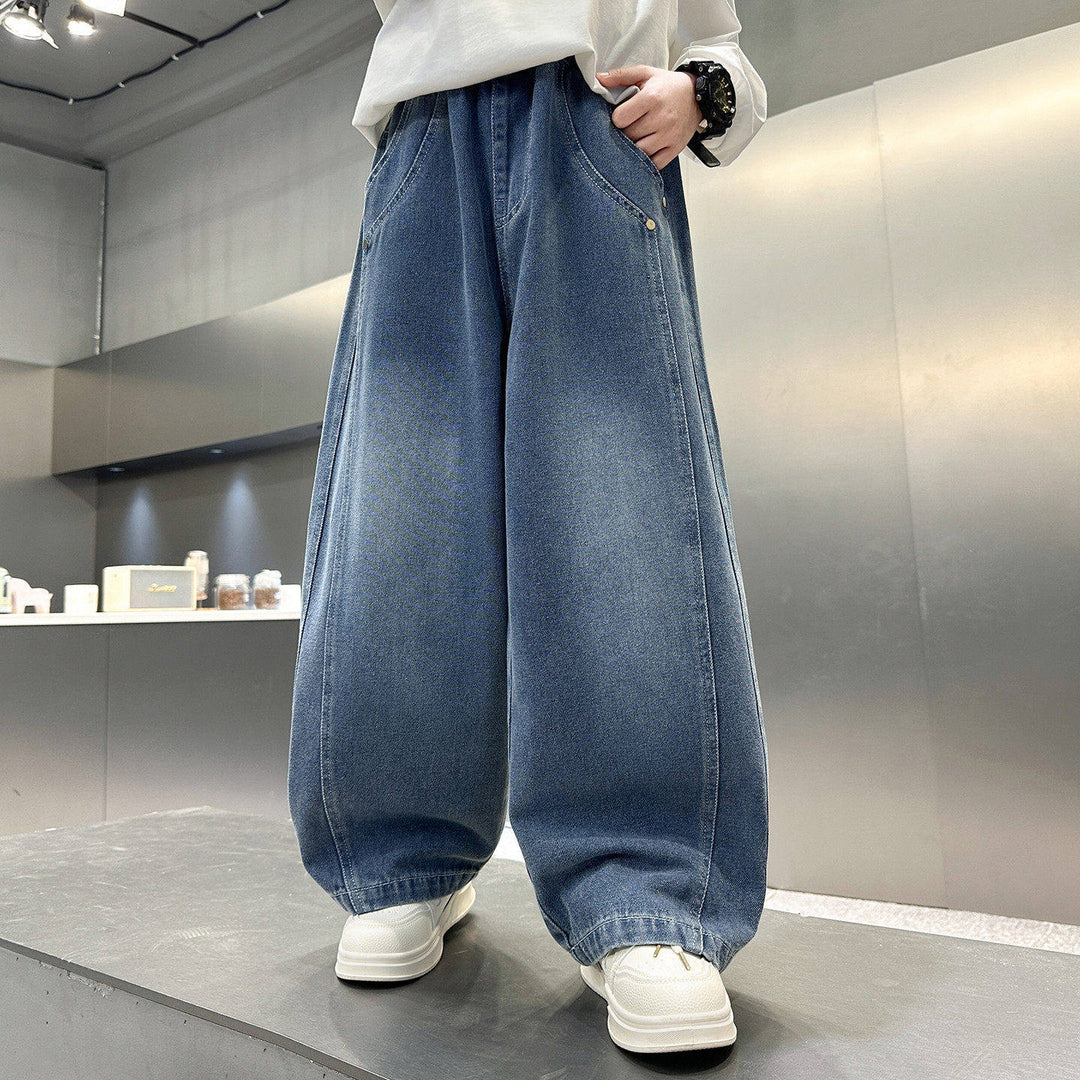 Unisex weite Jeanshose mit komfortablem Schnitt Echo Archiv