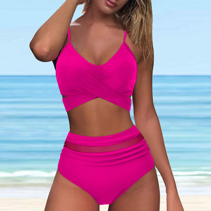 Damen High-Waist Bikini Set mit modischem Wickel-Oberteil Echo Archiv