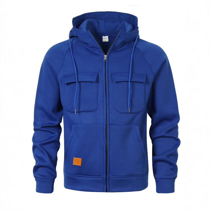 Herren Kapuzenjacke mit funktionalen Taschen und hochwertigem Material Echoarchiv