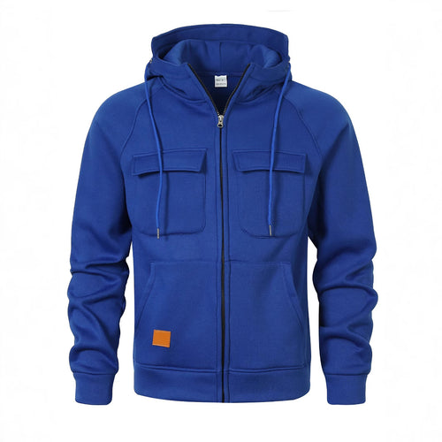 Herren Kapuzenjacke mit funktionalen Taschen und hochwertigem Material Echoarchiv