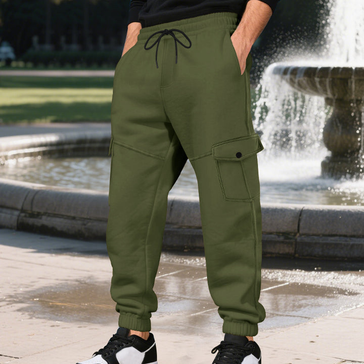Herren Cargo-Jogginghose mit funktionalen Taschen und elastischem Bund Echoarchiv
