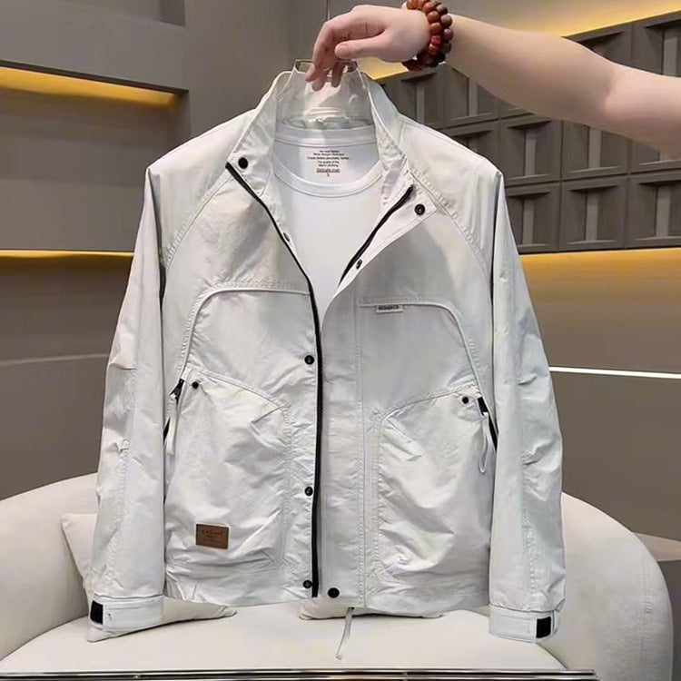 Herren Leichte Übergangsjacke mit funktionalen Taschen Echoarchiv
