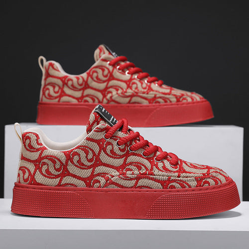 Damen modische Sneakers mit dekorativem Muster und rutschfester Sohle Echo Archiv