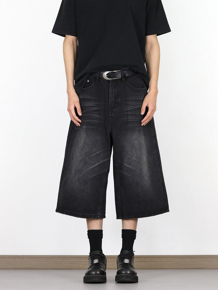 Herren Modische Dialen Denim-Cargo-Shorts Echoarchiv