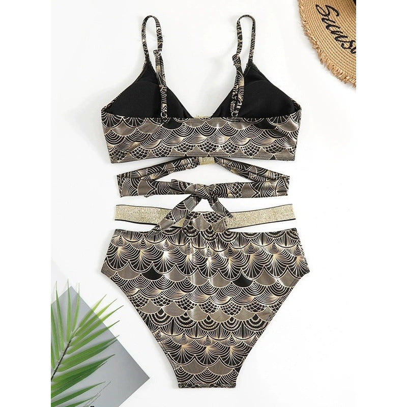 Damen Triangel-Bikini mit glamourösem Wickel-Design und eleganten Akzenten Echo Archiv
