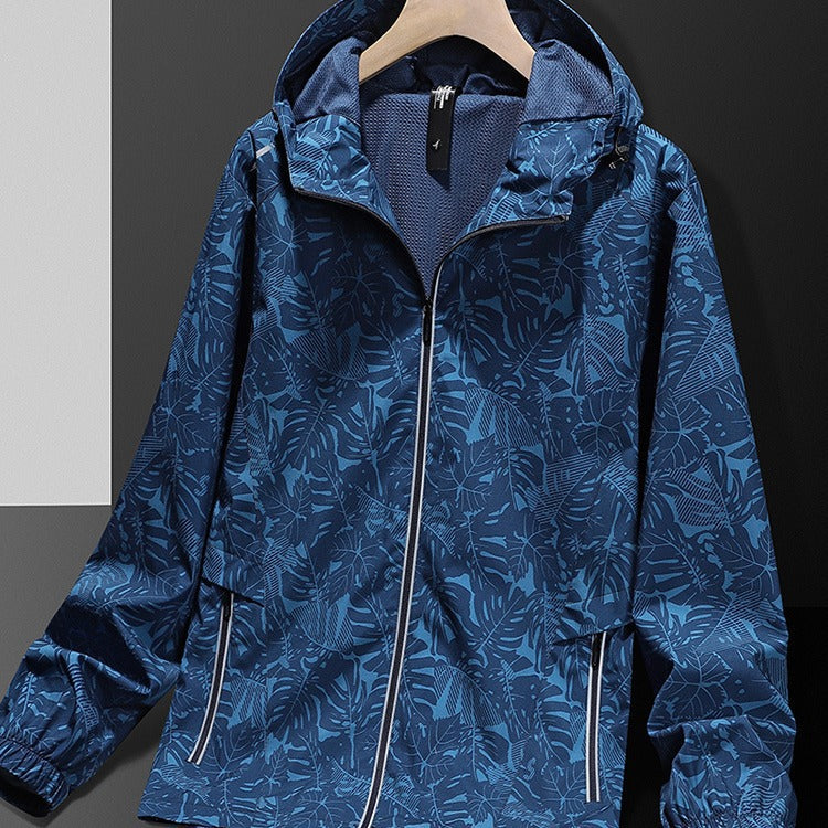 Damen Leichte Regenjacke mit verstellbarem Kapuzenverschluss Echo Archiv