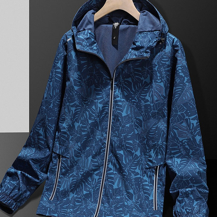 Damen Leichte Regenjacke mit verstellbarem Kapuzenverschluss Echo Archiv