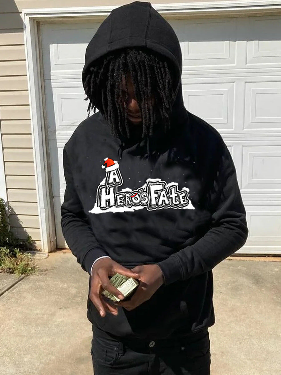 Herren Hoodie mit kreativem Aufdruck und lässigem Schnitt Echoarchiv