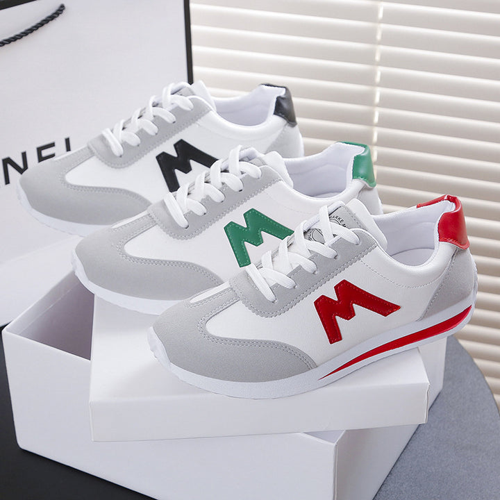 Damen Leichte Retro-Running Sneaker mit gepolsterter Komfortsohle und seitlichem Logo – Névara