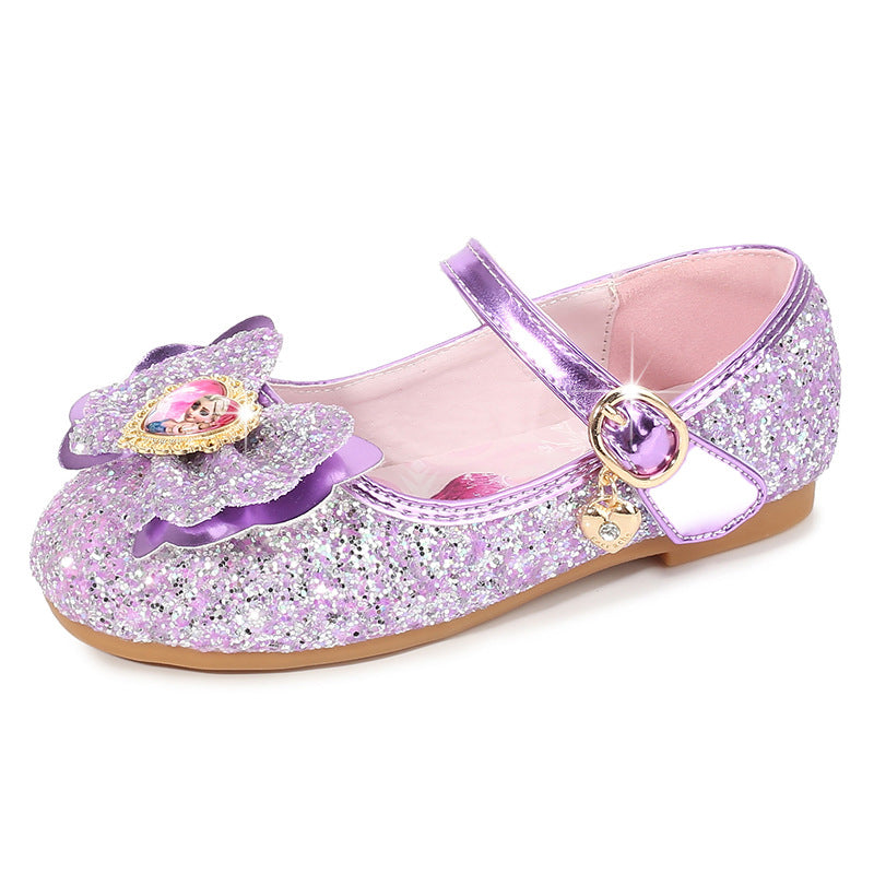 Mädchen Glitzernde Ballerinas mit Blumendekor Echo Archiv