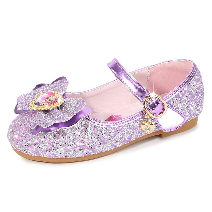 Mädchen Glitzernde Ballerinas mit Blumendekor Echo Archiv
