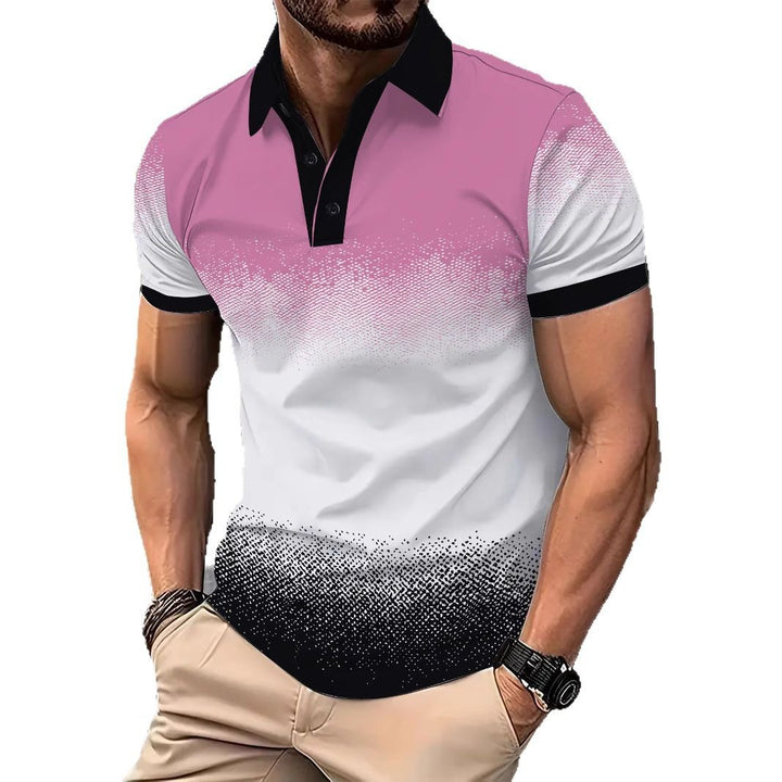 Herren Poloshirt mit geschmackvollem Farbverlauf Echoarchiv