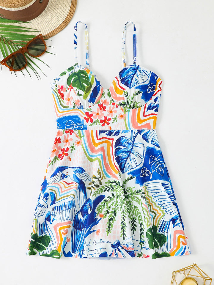 Damen Strandkleid mit floralem Design Echo Archiv