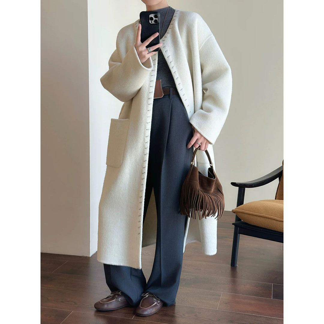 Damen Elegante und bequeme weite Anzughose Echoarchiv