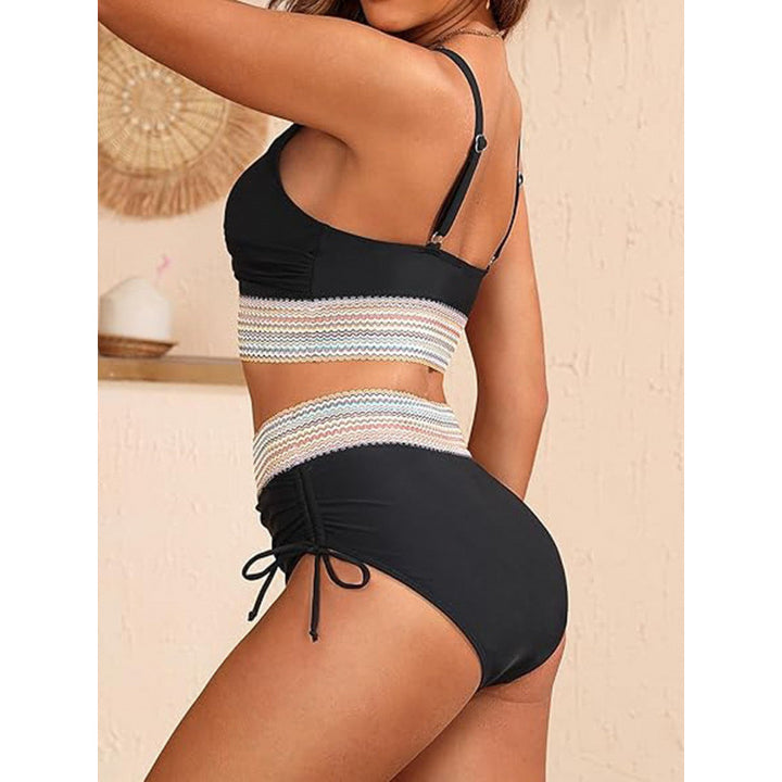 Damen Bikini-Set mit modischem Wickeldesign und verstellbaren Trägern Echo Archiv