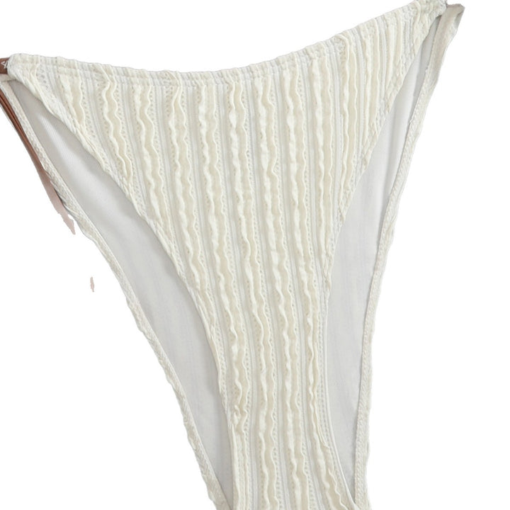 Damen Triangel-Bikini mit feiner Rippstruktur und eleganten Bindebändern Echo Archiv