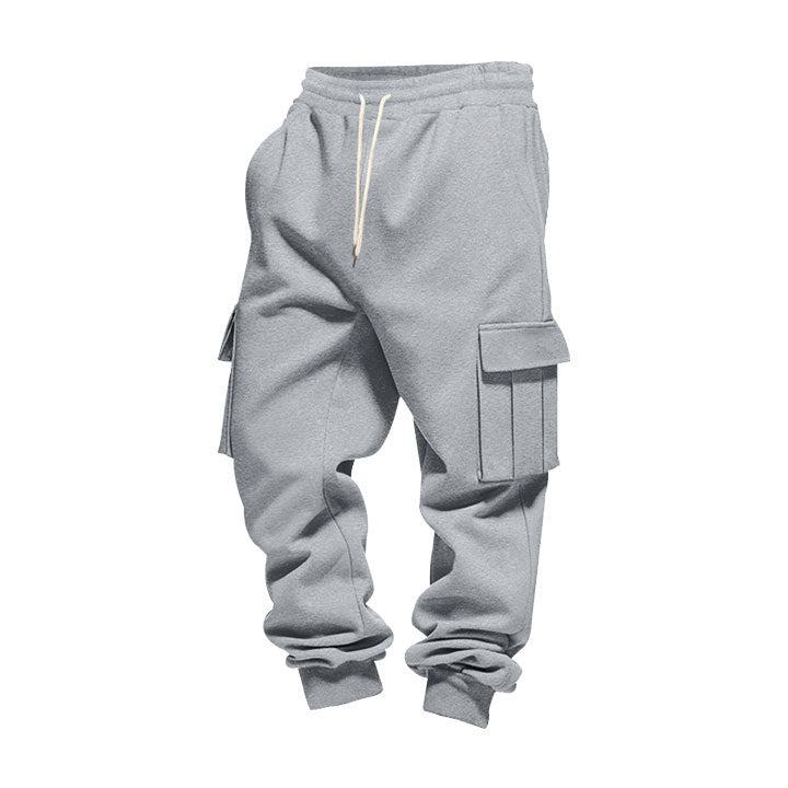 Herren Cargo-Jogginghose aus Baumwollfleece mit elastischem Bund und Beinbündchen Echoarchiv