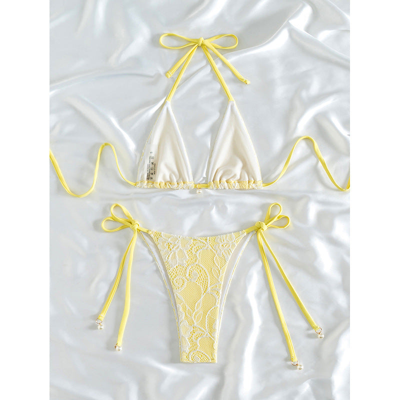Damen Triangel-Bikini mit edlem Spitze-Design Echo Archiv