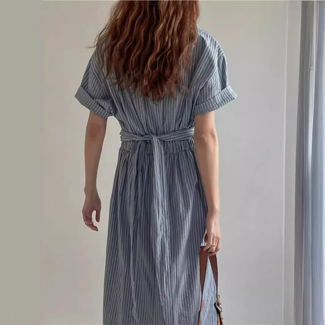 Damen Zweiteiliges Lounge-Set mit Knotenbund und weitem Bein – Élanora