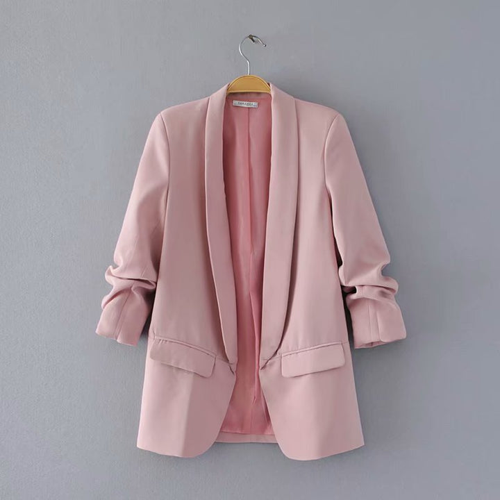 Damen nan taillierter Blazer mit Schalkragen und dreiviertelärmeln Echo Archiv