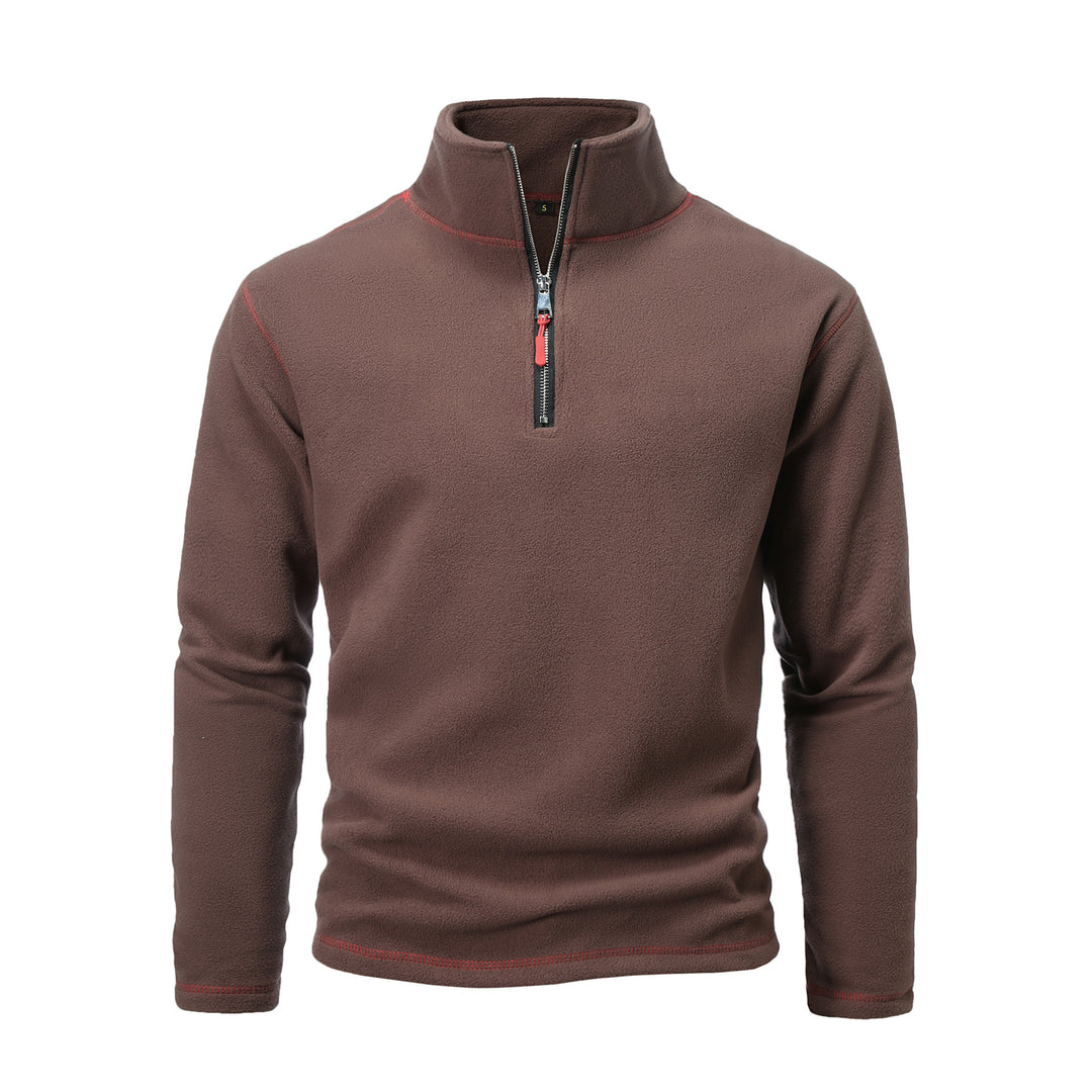Herren Fleece-Pullover mit halbem Reißverschluss und atmungsaktivem Design Echoarchiv