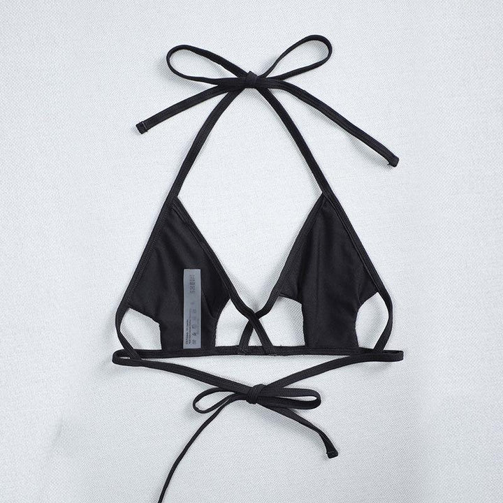 Damen Triangel-Bikini mit raffiniertem Schnitt und dekorativen Bindebändern Echo Archiv