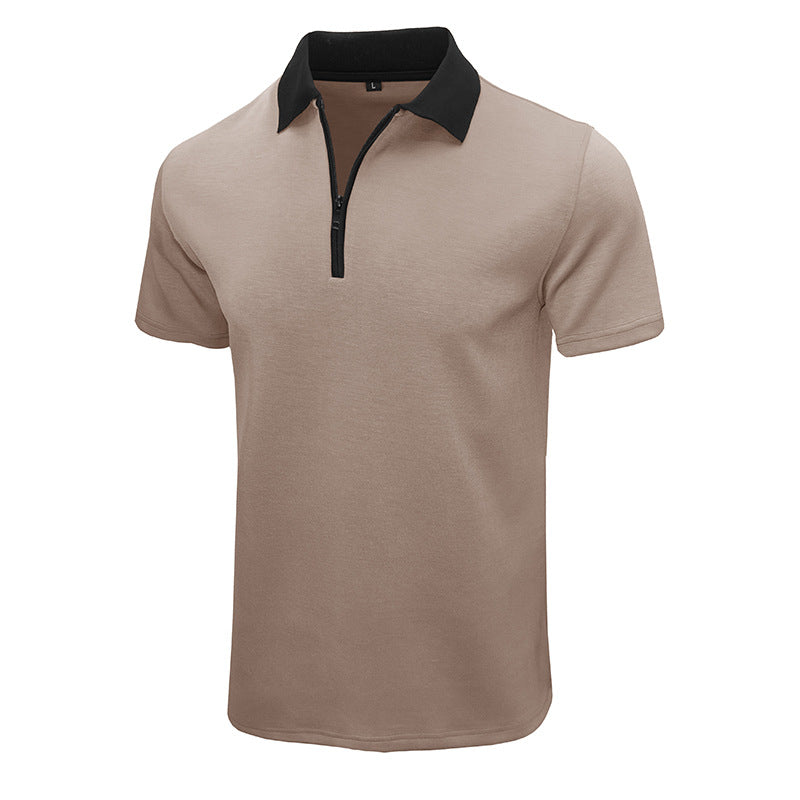 Herren Sportliches Kurzarm Poloshirt mit strukturiertem Kragen Echoarchiv