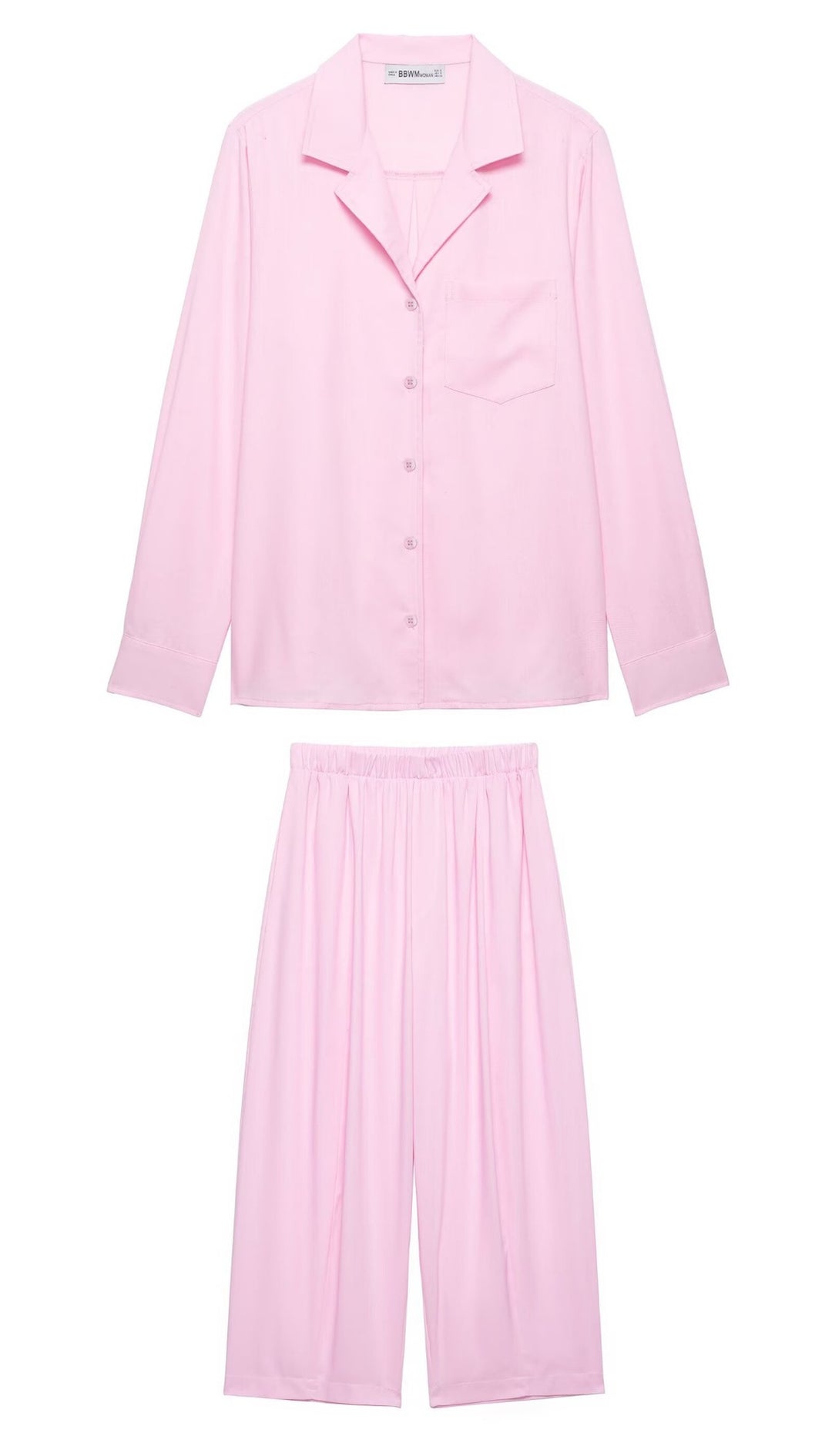 Damen Zweiteiliges Lounge‑Set mit Hemdoberteil und weiter Culotte mit Elastikbund Echo Archiv
