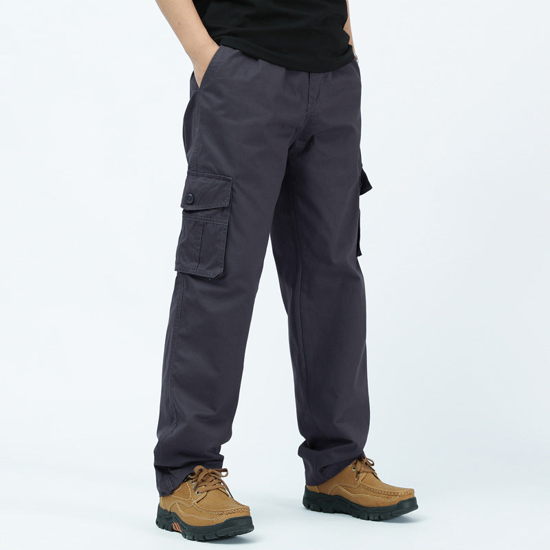 Herren utilitaristische Cargohose mit geradem Schnitt und Multifachtaschen Echo Archiv