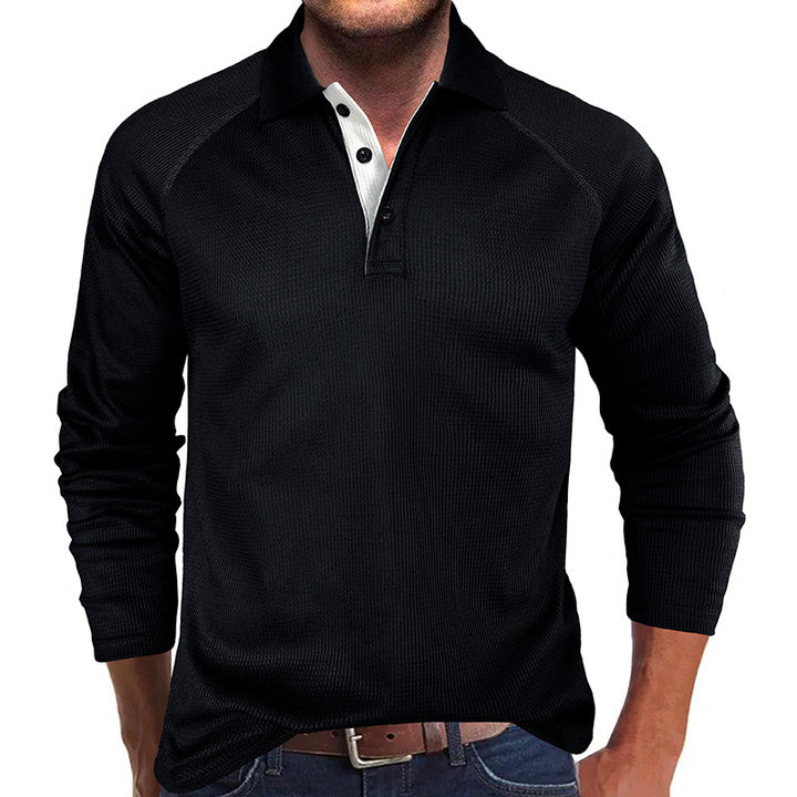 Herren Poloshirt mit innovativem Strukturdesign und lässigem Schnitt Echoarchiv