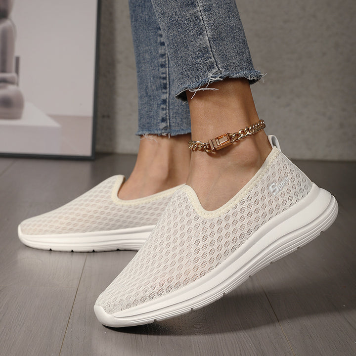 Damen nan ultraleichter Strick-Schlupfschuh mit nahtlosem Obermaterial, gepolsterter Komfortsohle und flexibler Laufsohle Echo Archiv