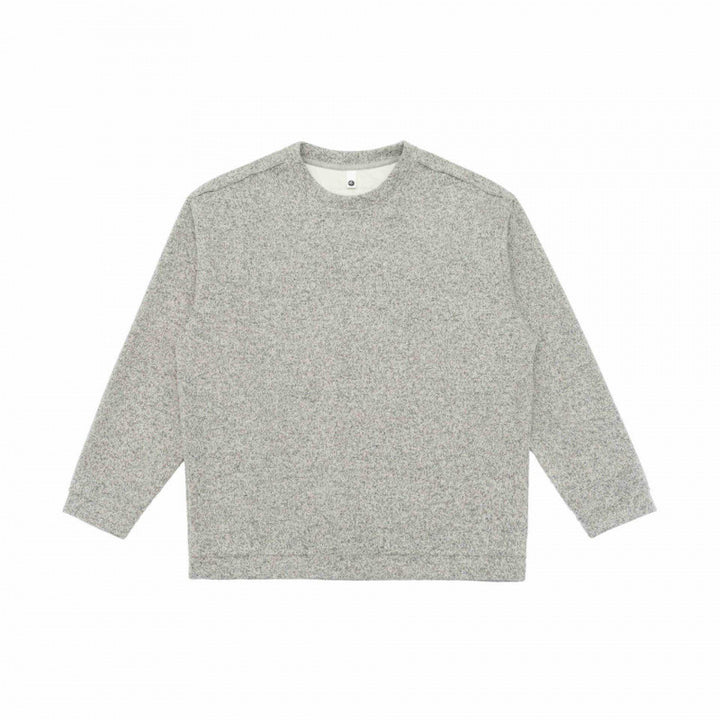 Unisex Oversize melierter Strickpullover im Boxy‑Cut mit Rundhals Echo Archiv