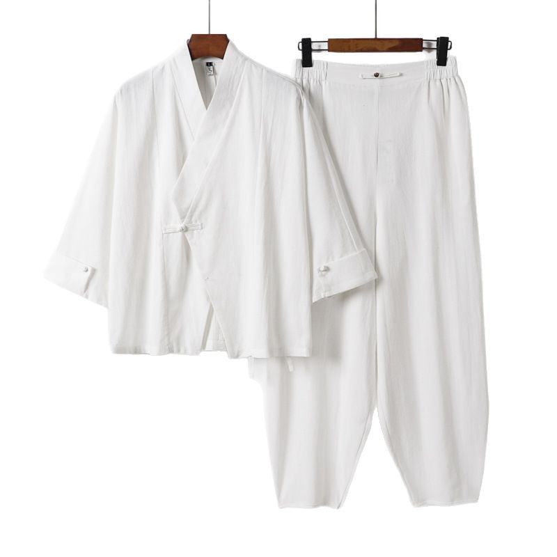 Herren Kimono-Jacken- und Haremshosen-Set Echoarchiv