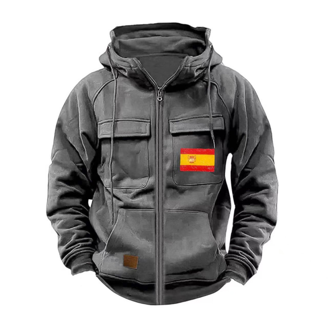 Herren funktionale Jacke mit mehreren Taschen Echoarchiv