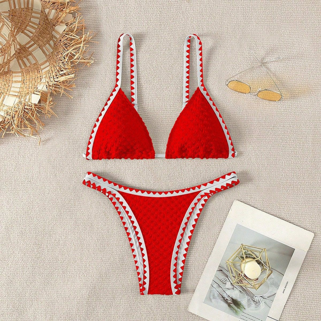 Damen Triangel-Bikini mit strukturierten Details Echo Archiv