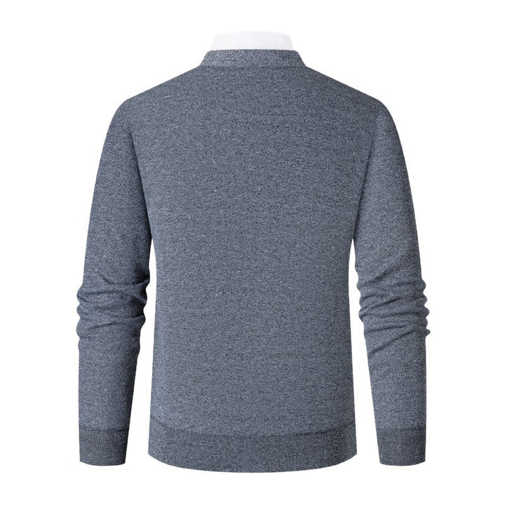 Herren Strickjacke mit modernem Rautenmuster und stilvollen Knöpfen Echoarchiv