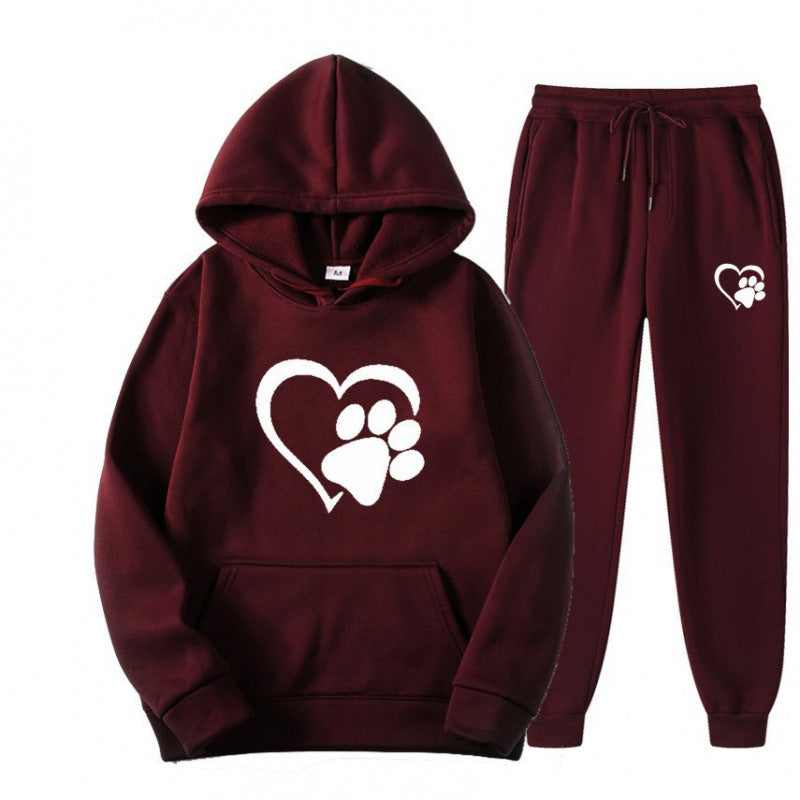 Damen Kuscheliger Hoodie und Jogginghose Set Echoarchiv