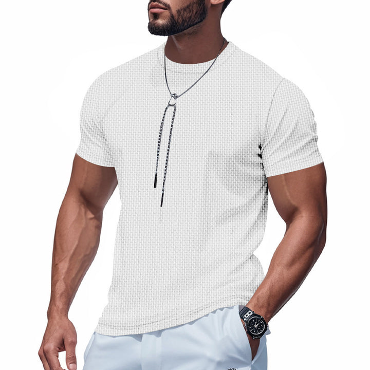 Herren sportliches Kurzarmshirt mit modernem Muster und hochwertigen Materialien Echoarchiv